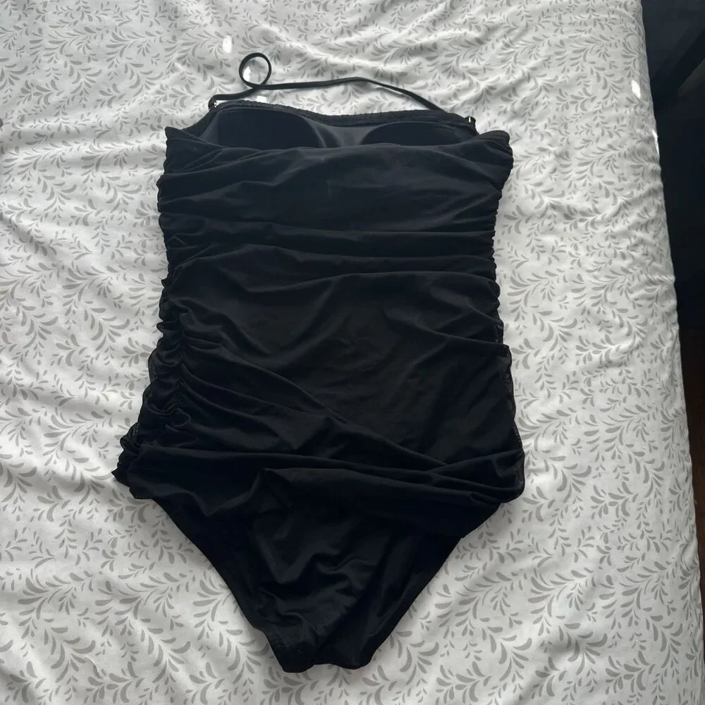 J Crew Swim One Piece Ruched Bathing Suit Women's 12